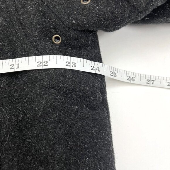 Columbia Wool Blend Classic Bomber Jacket. Quilted Lining. Charcoal Grey. Size M - Picture 11 of 15